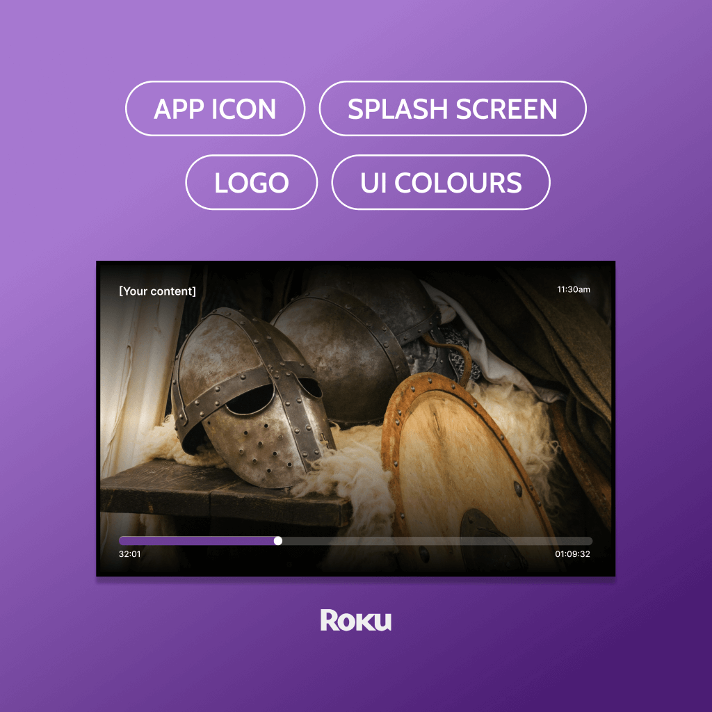 Mockup of your customised Roku streaming app