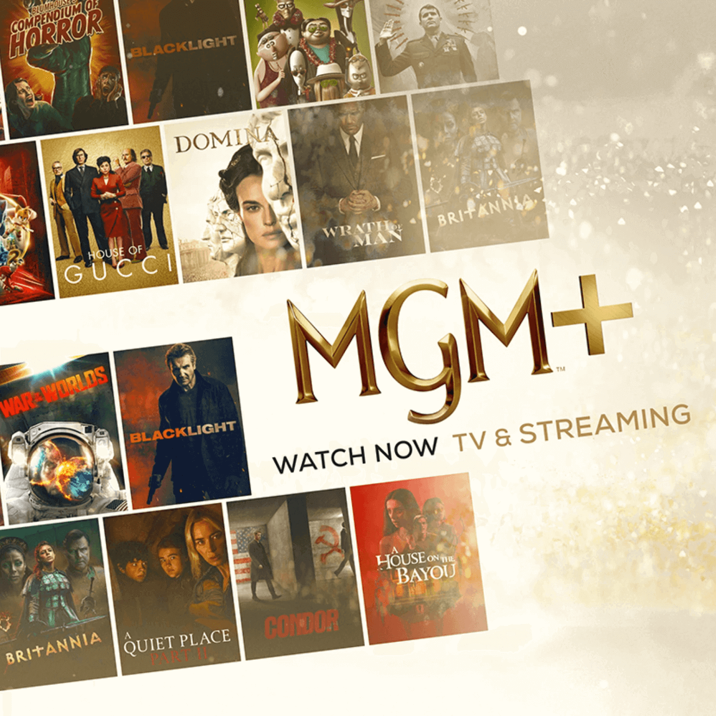 MGM+ Steaming app films and TV shows titles